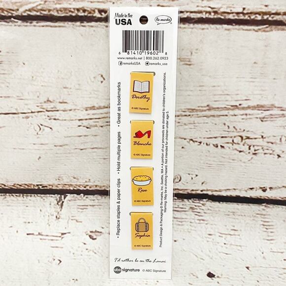 THE GOLDEN GIRLS Magnetic Page Clips Bookmarks - Picture 2 of 3